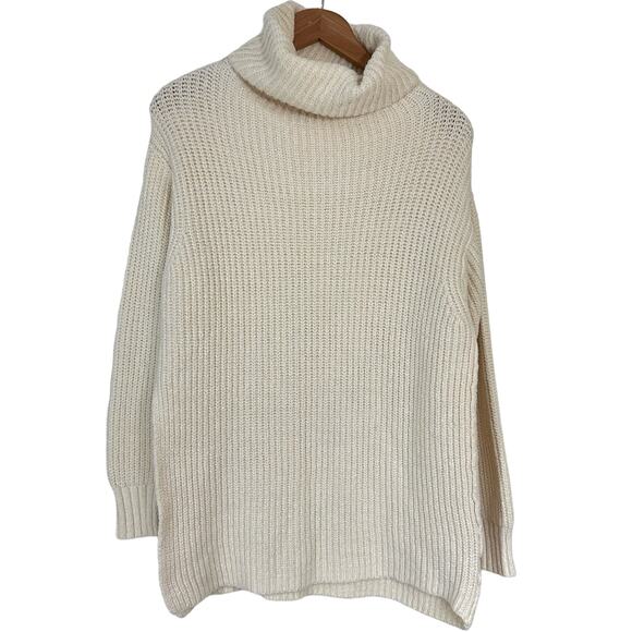 Free People Eleven Turtleneck Cream Sweater Size XS - Picture 2 of 12